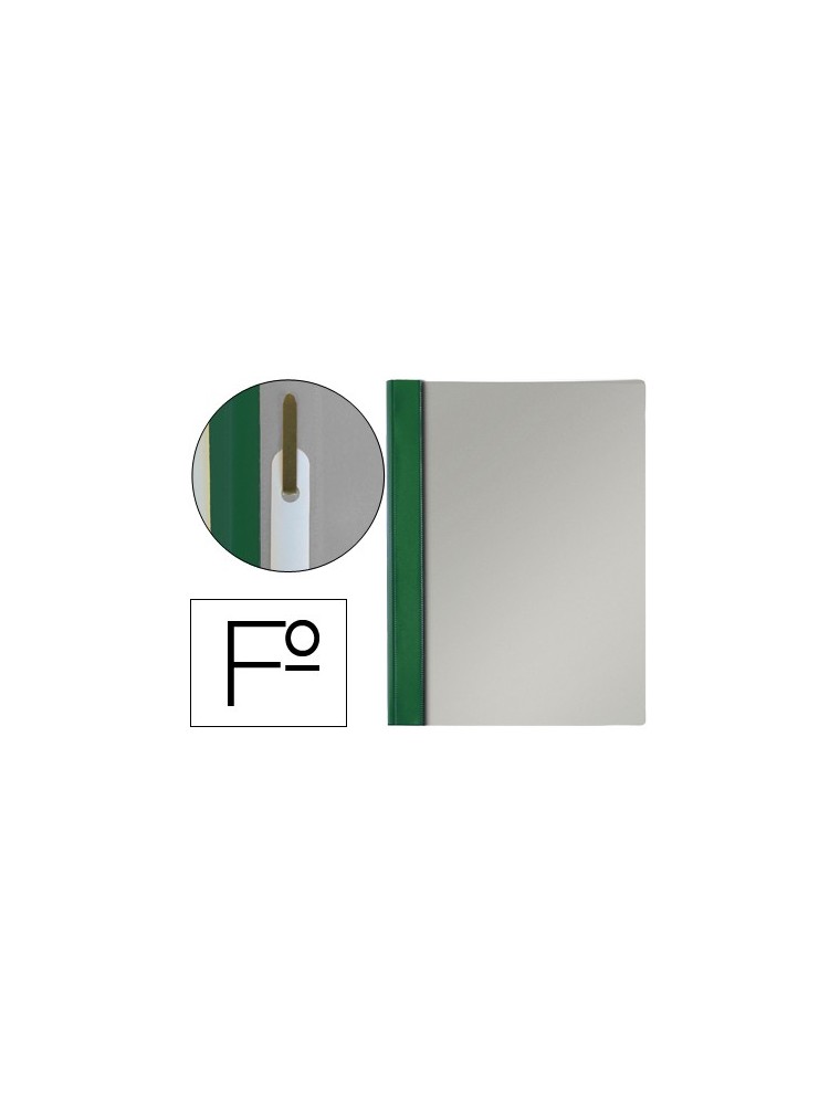 Carpeta dossier fastener pvc esselte folio verde