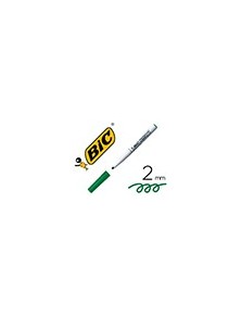 Rotulador bic velleda para pizarra verde punta redonda 1,4 mm