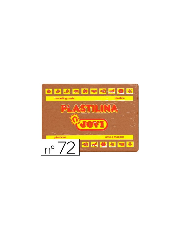 Plastilina jovi 72 marron -unidad -tamaño grande