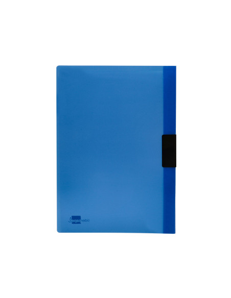 Carpeta liderpapel dossier pinza lateral polipropileno din a4 azul translucido 60 hojas pinza deslizante