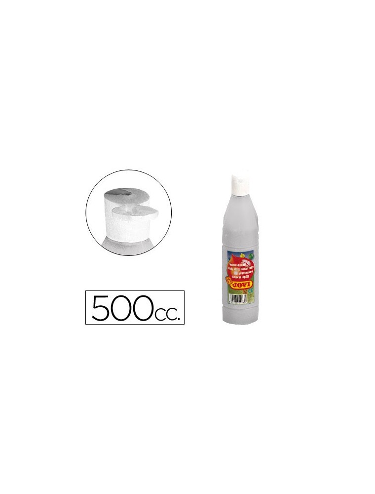 Tempera liquida jovi escolar 500 ml plata