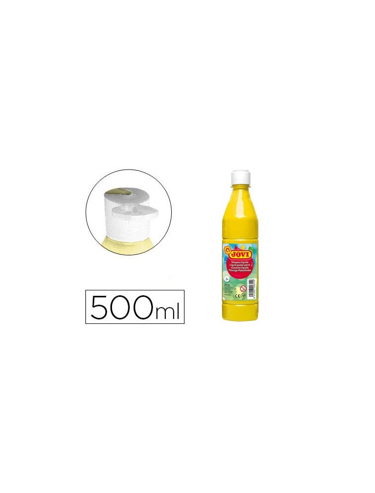 Tempera liquida jovi escolar 500 ml amarillo claro