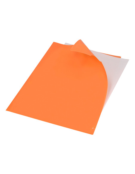 Carpeta liderpapel dossier uñero polipropileno din a4 naranja fluor opaco 20 hojas