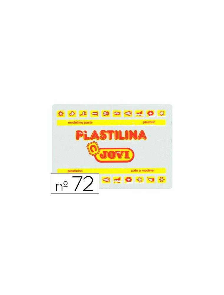 Plastilina jovi 72 blanco -unidad -tamaño grande