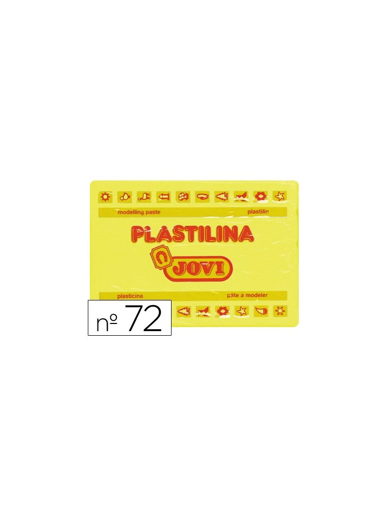 Plastilina jovi 72 amarillo claro -unidad -tamaño grande