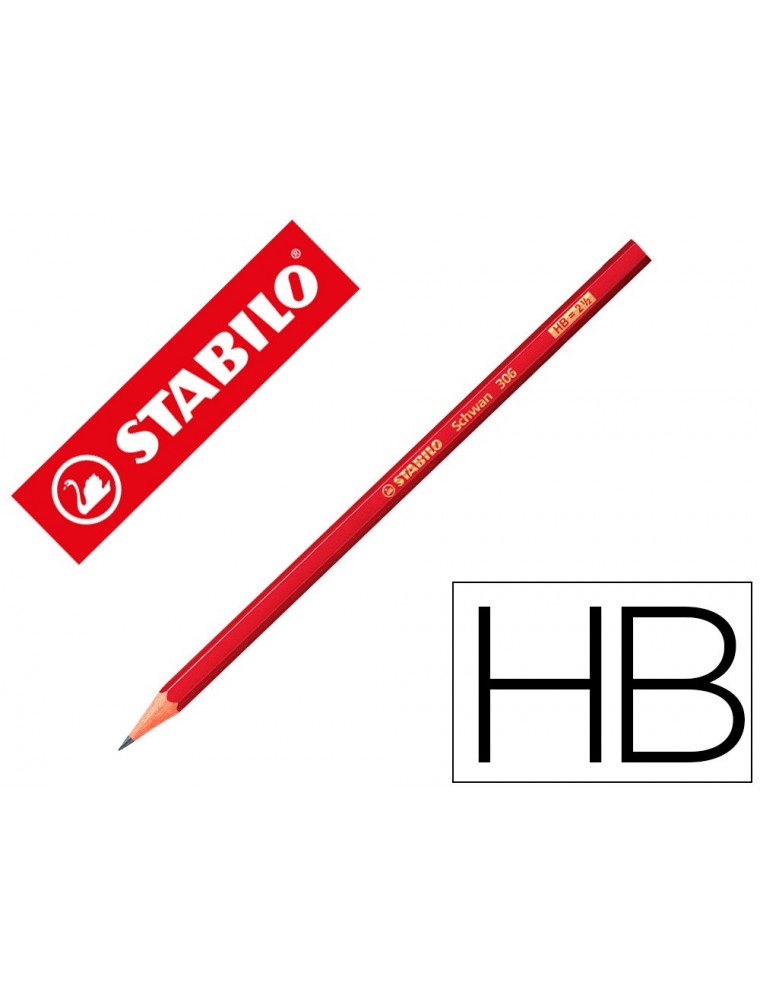 Lapices de grafito stabilo swano 306 hb unidad