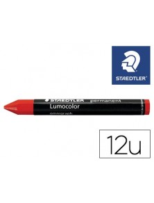 LAPICES CERA OMNIGRAPH RESISTENTE AL AGUA ROJO REF. 236-2 STAEDTLER