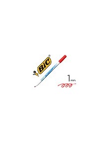 BIC MARCADOR 1721 VELLEDA PUNTA CONICA TRAZO 1.0 MM. ROJO REF. 841840