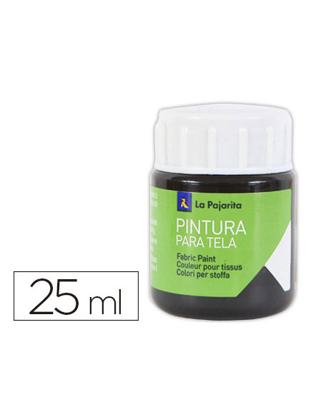 Pintura para tela la pajarita negro 25 ml