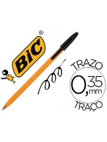 Boligrafo bic naranja negro