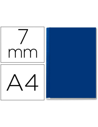 LEITZ TAPAS RÍGIDAS CLASSIC A4 7MM 36-71H AZUL -CAJA DE 10 TAPAS-