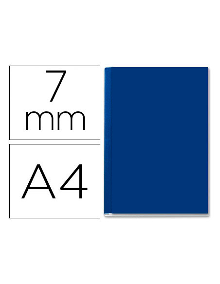 LEITZ TAPAS RÍGIDAS CLASSIC A4 7MM 36-71H AZUL -CAJA DE 10 TAPAS-