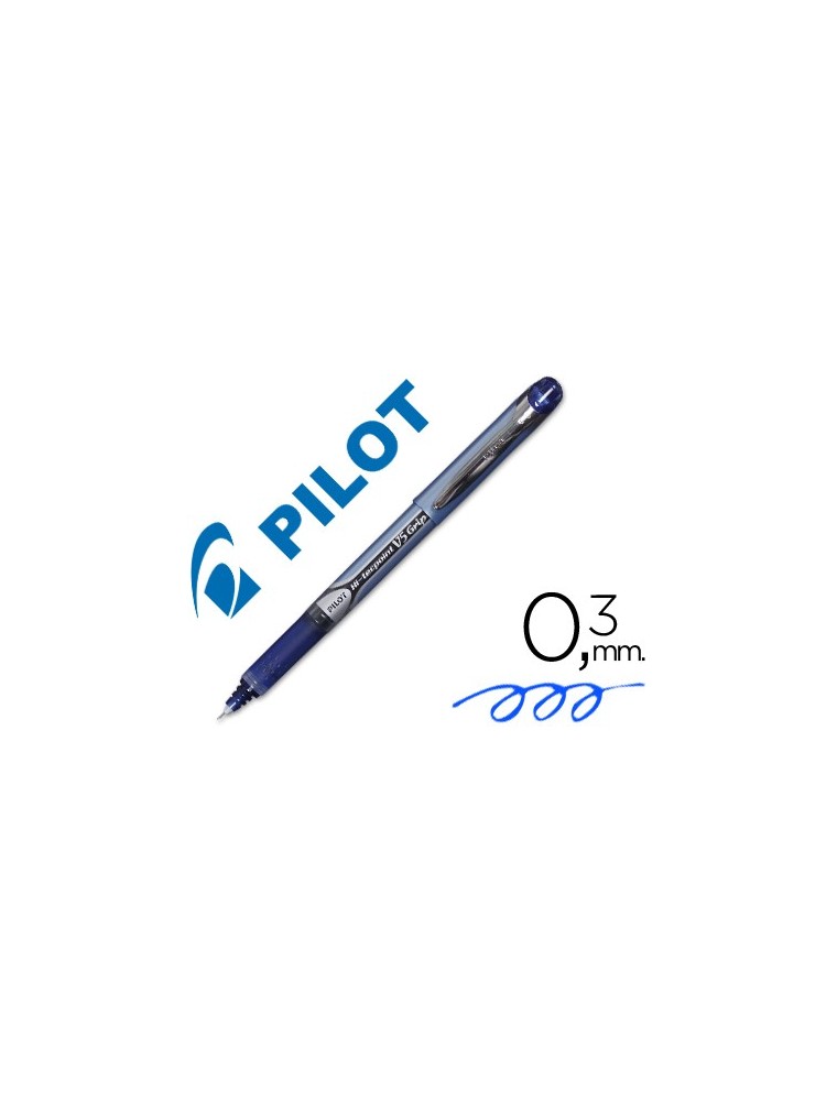 Rotulador pilot punta aguja v-5 grip azul 0.5 mm