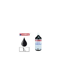 Tinta rotulador edding t-1000 negro frasco de 1 litro