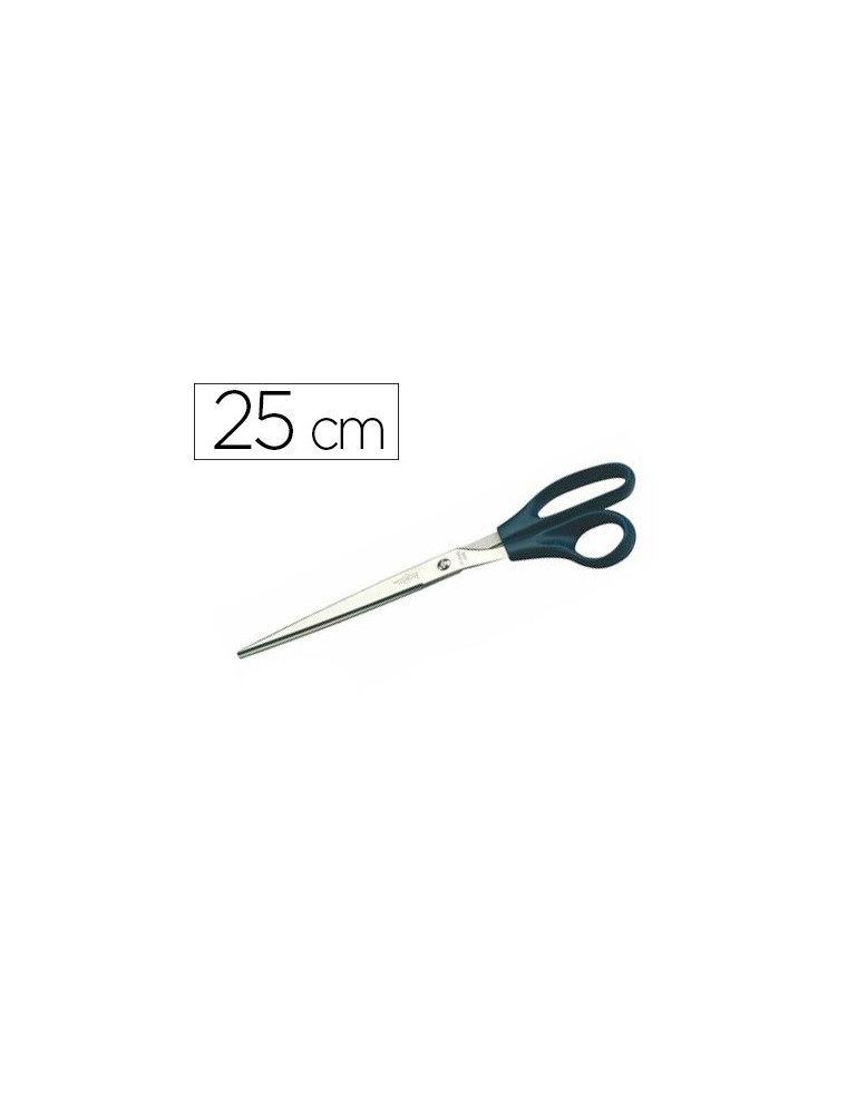 Tijera oficina faibo acero inoxidable 25 cm empuñadura ergonomica en blister