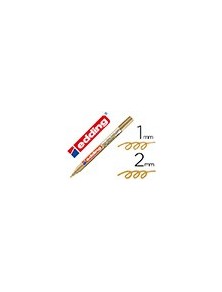 Rotulador edding punta fibra 751 oro punta redonda 1-2 mm