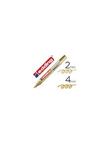 Rotulador edding punta fibra 750 oro punta redonda 2-4 mm