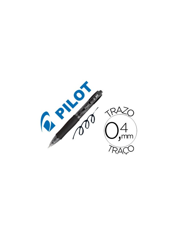 Boligrafo pilot g-2 pixie negro tinta gel retractil sujecion de caucho