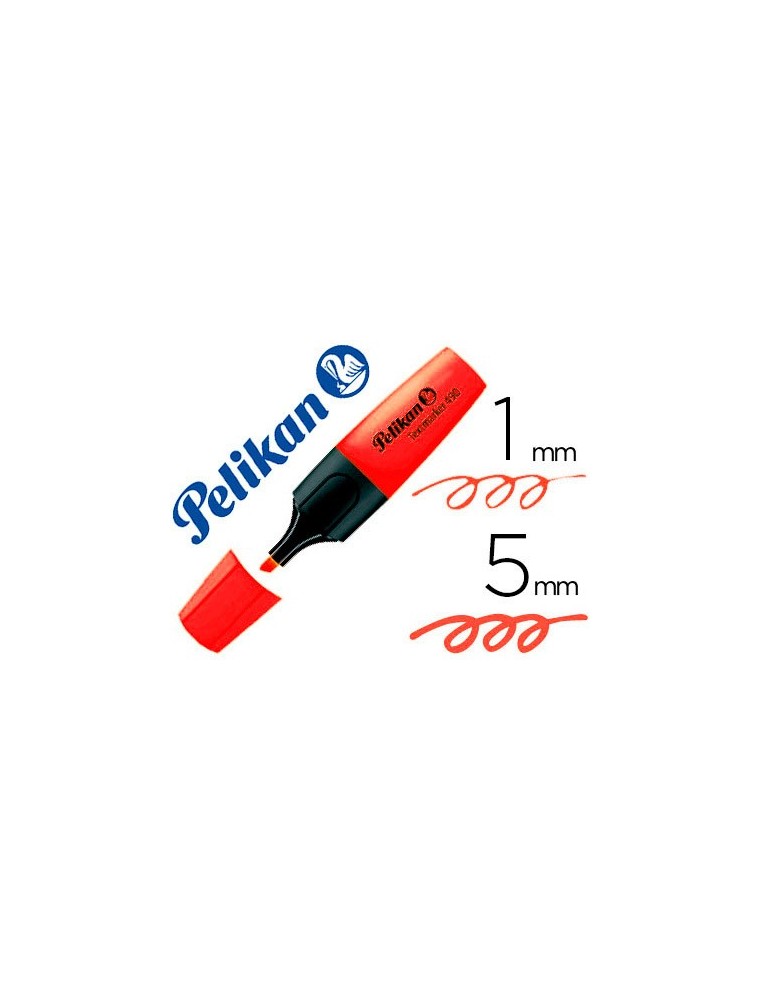 Rotulador pelikan fluorescente textmarker 490 rojo