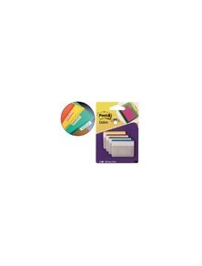 Banderitas separadoras rigidas dispensador 4 colores post-it index 686f-1 grandes 24 banderitas