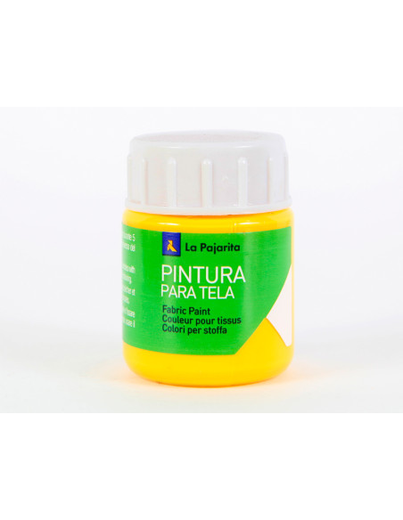 Pintura para tela la pajarita amarillo real 25 ml