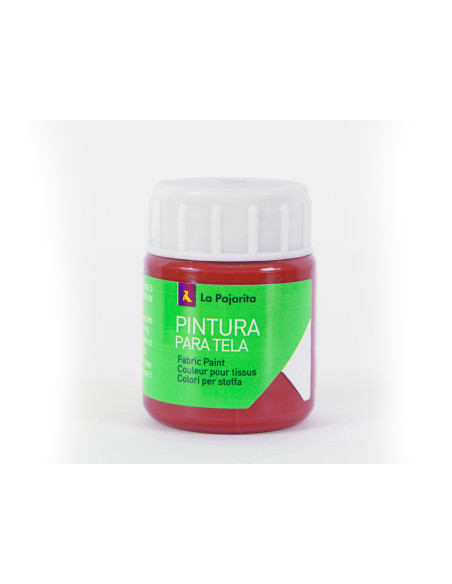 Pintura para tela la pajarita rojo ingles 25 ml