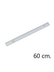 REGLA PLASTIC 60CM SAFTA