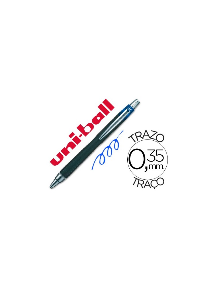 Boligrafo uni-ball jetstream sxn-210 retractil tinta hibrida color azul