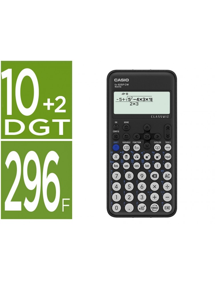 CASIO CALCULADORA CIENTIFICA FX-82ES DIMENSIONES 13,7 X 8 X 16,1 PESO 110GR REF. CS1384