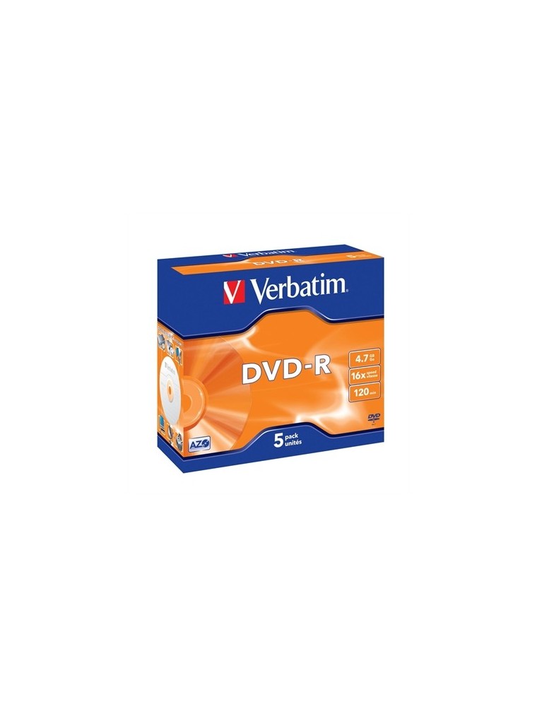 VERBATIM DVD -R 16X 4,7GB PK5 ADVANCE AZO