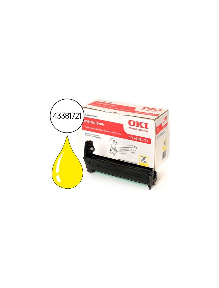 Oki Tambor Laser Amarillo C5800C5900C5550 20.000 Pg