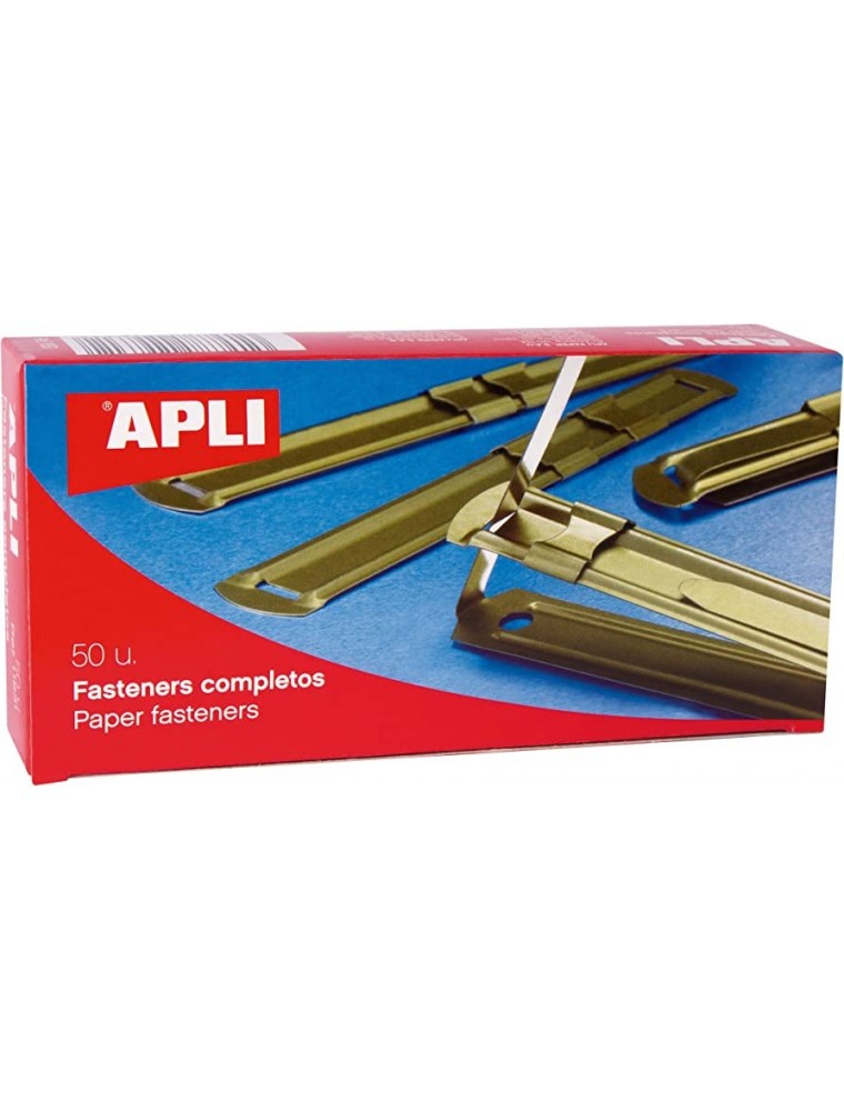 Fasteners metalicos dorados Apli  lengüetacorredera Caja 50 ud