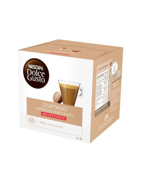 Cafe dolce gusto cortado descafeinado caja monodosis de 16 unidades