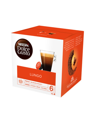 Cafe dolce gusto lungo caja monodosis de 16 unidades