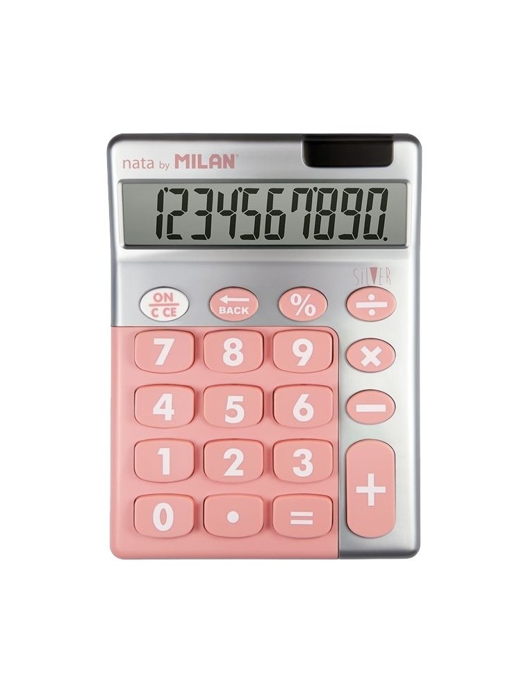 Blíster calculadora Silver rosa 10 dígitos