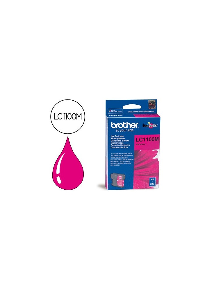 Ink-jet brother lc-1100m magenta 325 pag