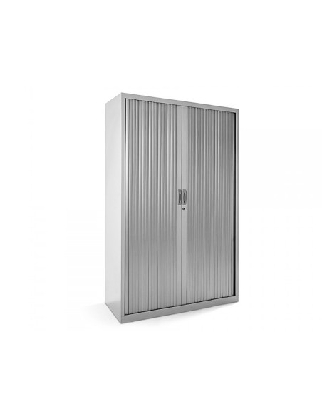 Armario metalico rocada dos puertas tipo persiana incluye cuatro balda serie store 198x80x45 cm acabado ac00