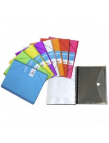 GRAFOPLAS CARPETA 30 FUNDAS MAXIPLAS TRANS AZUL