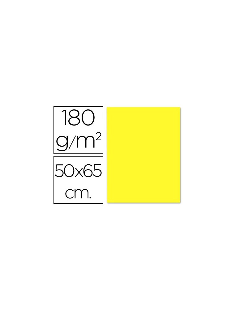 Cartulina liderpapel 50x65 cm 180gm2 amarillo