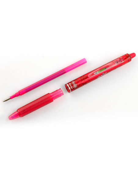 Boligrafo pilot frixion clicker borrable 0,7 mm punta media rojo en blister