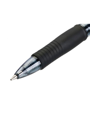 Boligrafo pilot g-2 negro tinta gel retractil sujecion de caucho en blister