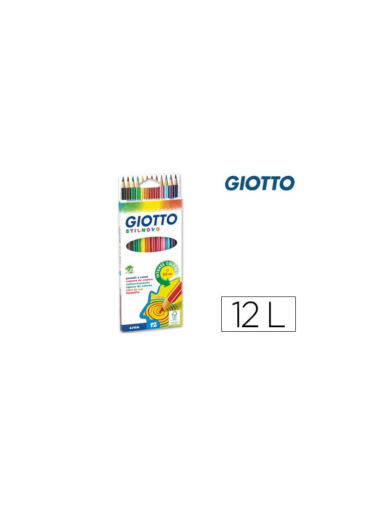 Lapices de colores giotto stilnovo 12 colores unidad