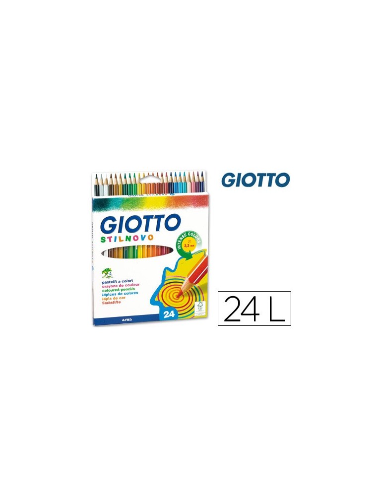 Lapices de colores giotto stilnovo 24 colores unidad