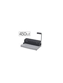 Encuadernadora para espiral fellowes metal 25 perfora 10 hojas tamaño a4 encuaderna hasta 450 hojas paso 51