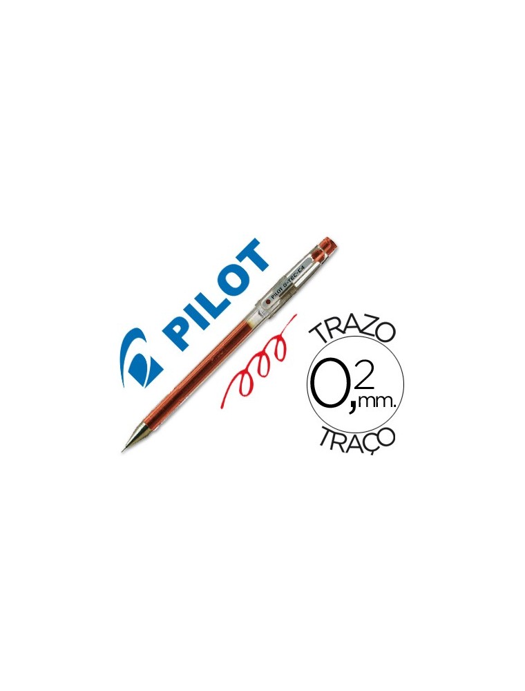 Boligrafo pilot punta aguja g-tec-c4 rojo