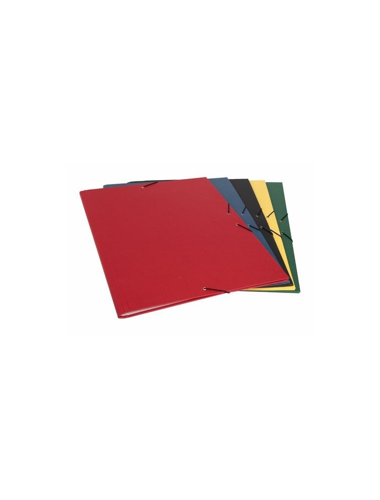 CARPETA CARTON GOFRADO CON GOMAS SIN SOLAPA ROJO