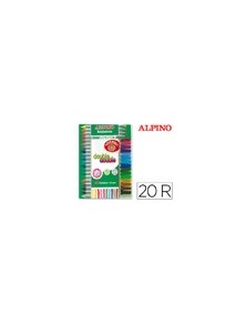 Rotulador alpino double double punta gruesa y punta fina caja de 204 colores surtidos