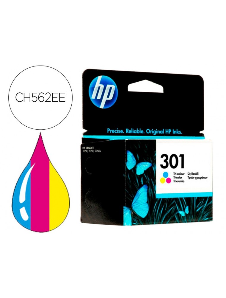 Ink-jet hp n.301 tricolor deskjet 1050 2540 3050  envy 4500 5530 officejet 26204630