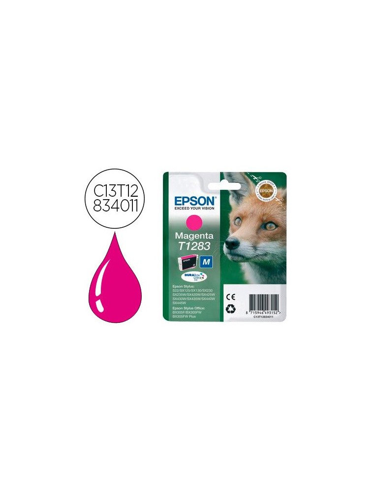 Ink-jet epson t1283 stylus s22  sx125 magenta -170 pag-