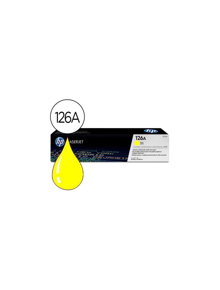 Toner hp laserjet cp1025 mfp m175a ce312a amarillo 1000 pag